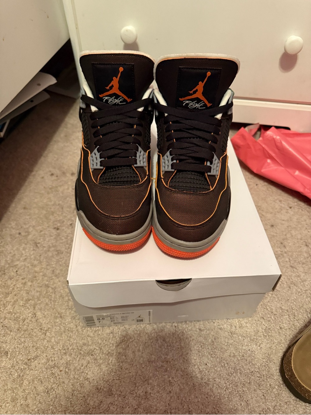 Jordan Men's High-Top Sneakers - Black / Orange / Gray
